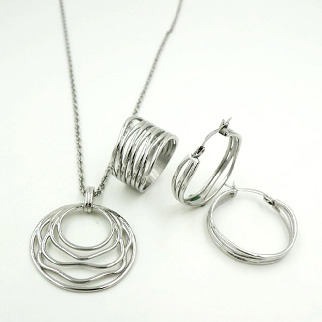 steel jewelry set
